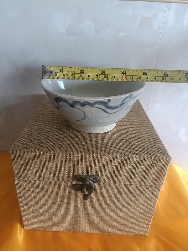 古玩陶瓷明晚期青花賞碗拍賣，當前價格298元