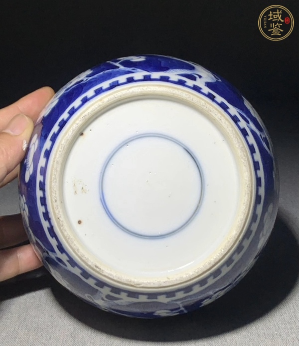 古玩陶瓷青花冰梅圖蓋罐真品鑒賞圖