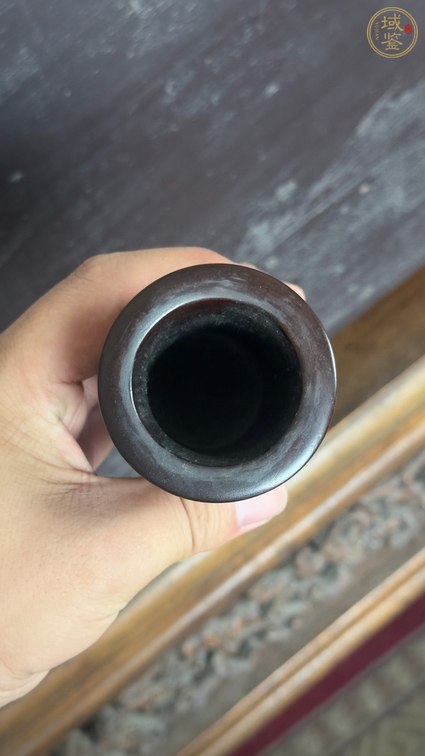 古玩雜項木筆筒真品鑒賞圖
