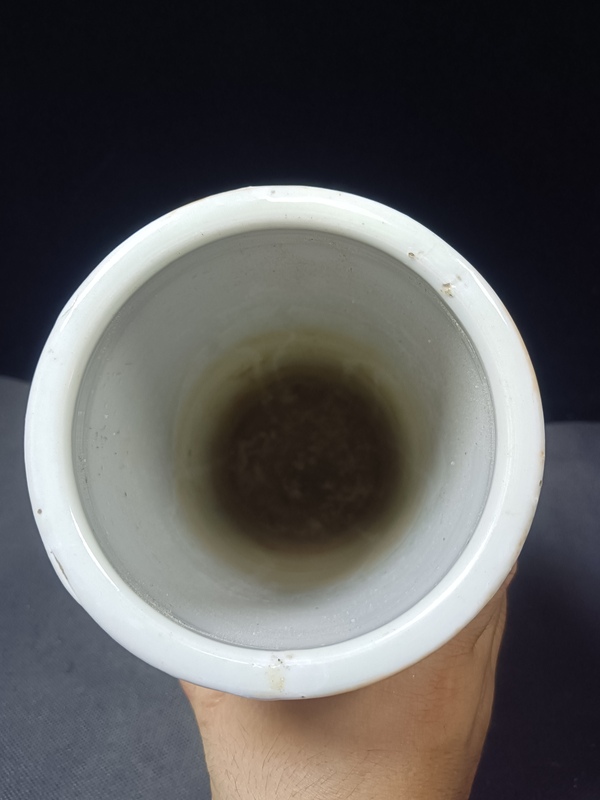 古玩陶瓷（全品）民國細路粉彩金玉良緣人物故事帽筒拍賣，當前價格2598元