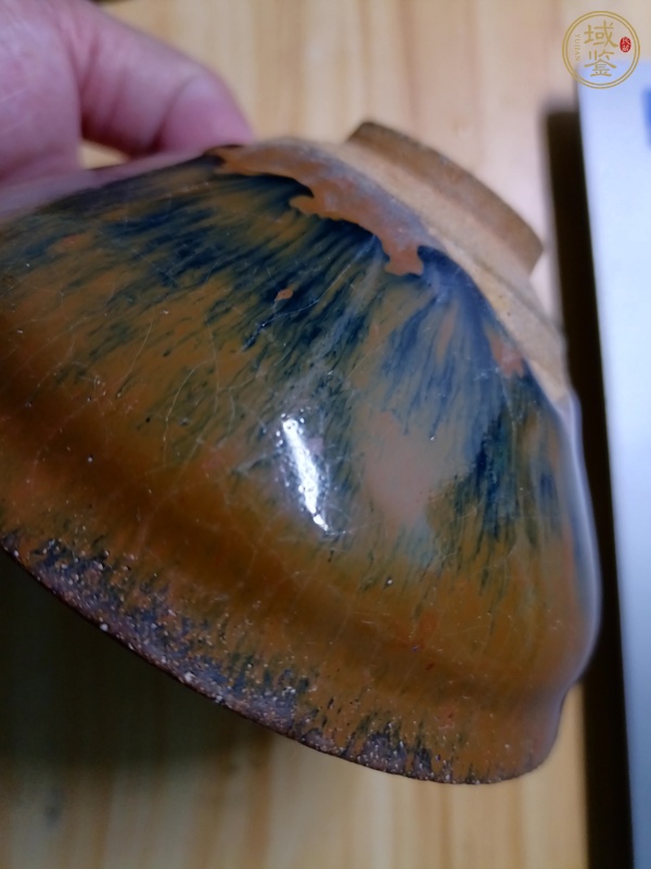 古玩陶瓷建窯系福清窯兔毫茶盞真品鑒賞圖