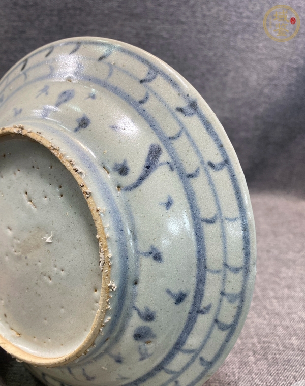 古玩陶瓷明正德青花盤真品鑒賞圖