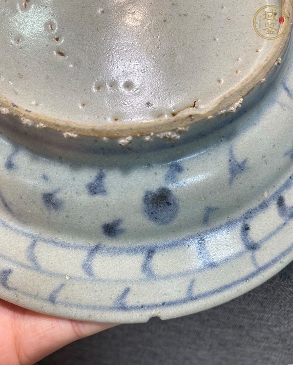 古玩陶瓷明正德青花盤真品鑒賞圖