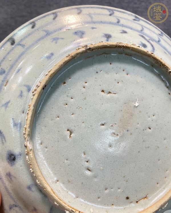 古玩陶瓷明正德青花盤真品鑒賞圖