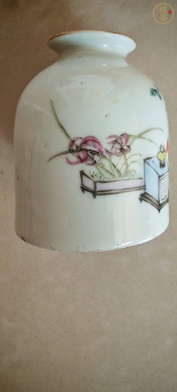 古玩陶瓷博古圖水盂真品鑒賞圖