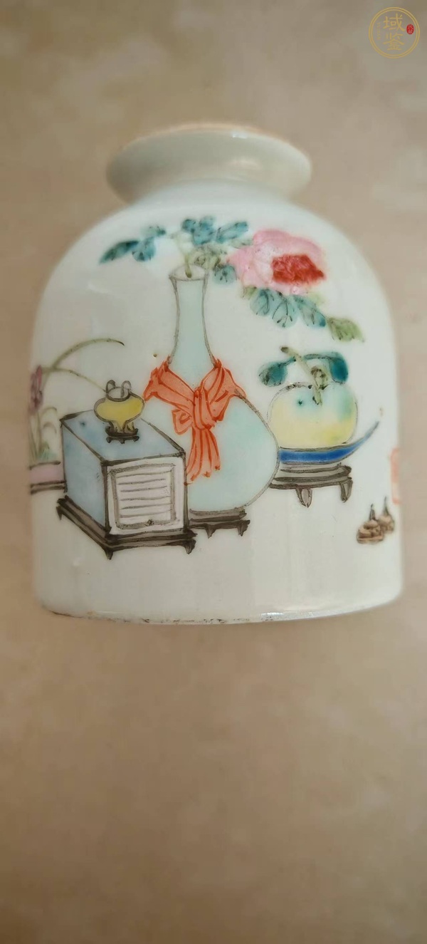 古玩陶瓷博古圖水盂真品鑒賞圖