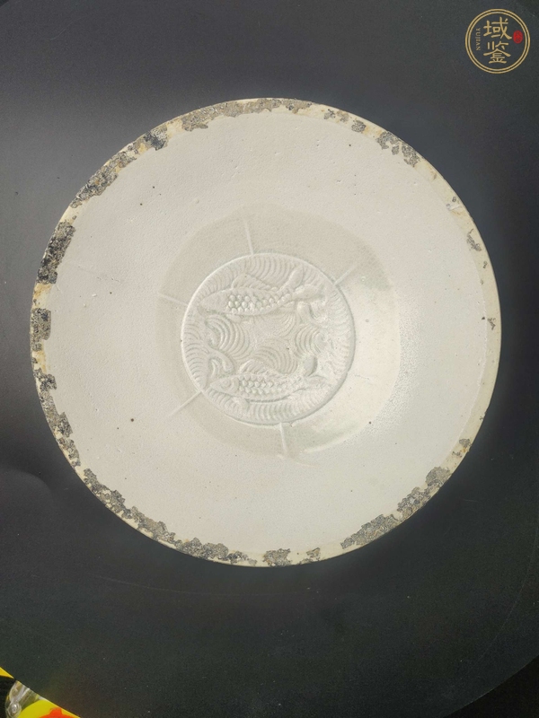 古玩陶瓷青白釉雙魚盤真品鑒賞圖