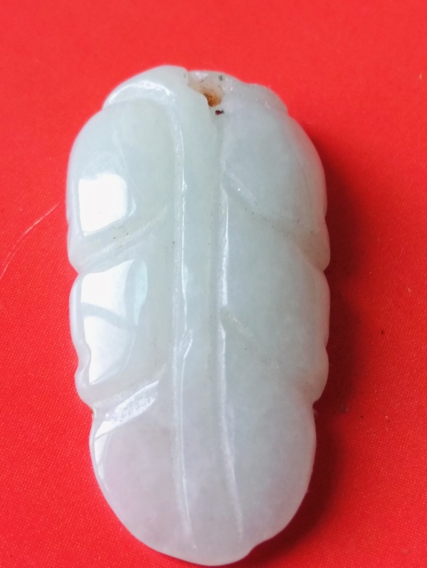 古玩玉器天然翡翠雕“金枝玉葉”掛件拍賣,當前價格68元