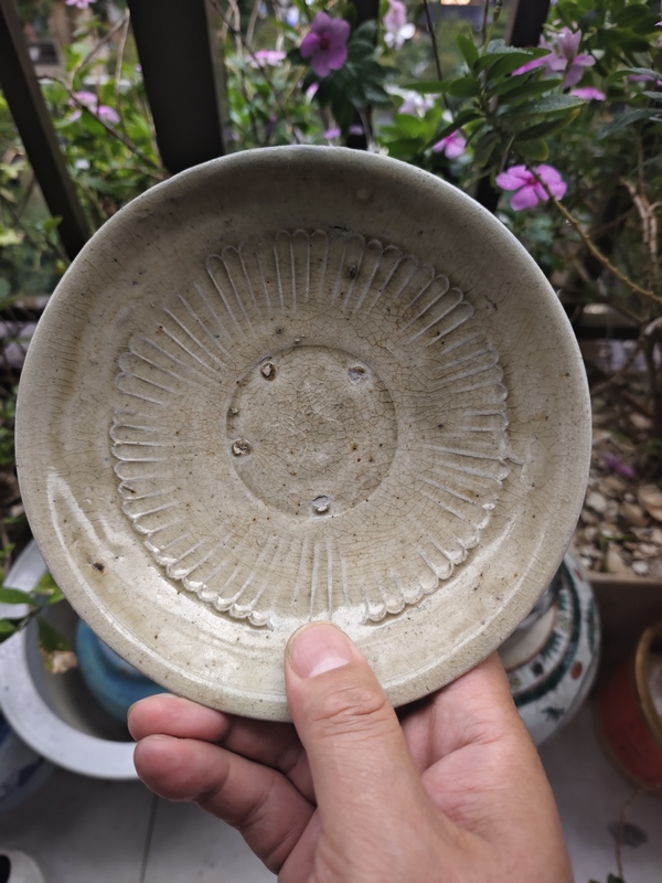 古玩陶瓷印花碗拍賣，當(dāng)前價(jià)格380元