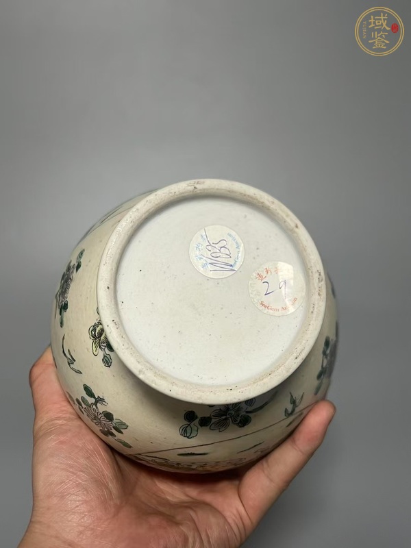 古玩陶瓷素三彩象耳瓶真品鑒賞圖