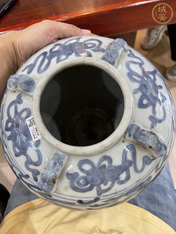 古玩陶瓷龍馬精神青花罐真品鑒賞圖