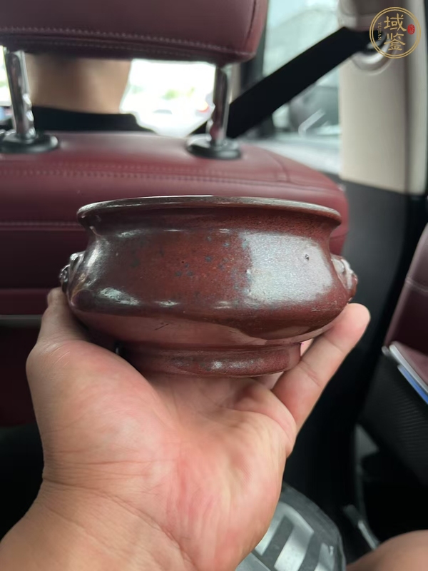 古玩陶瓷鐵銹釉香爐真品鑒賞圖