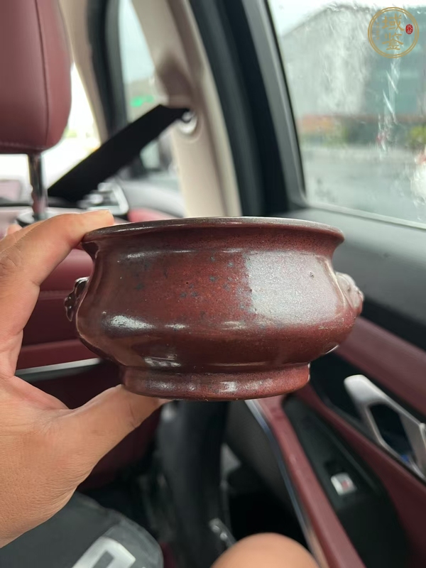 古玩陶瓷鐵銹釉香爐真品鑒賞圖