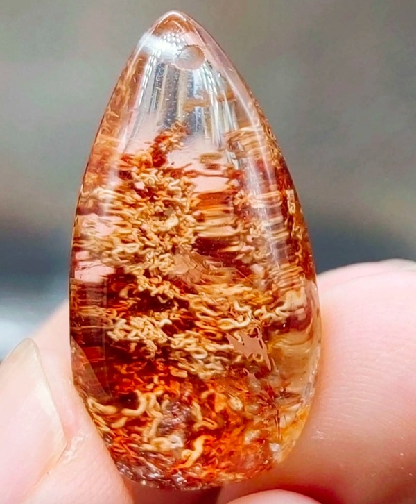 古玩玉器精美天然水晶吊墜拍賣，當前價格288元