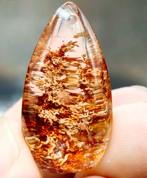 古玩玉器精美天然水晶吊墜拍賣，當前價格288元