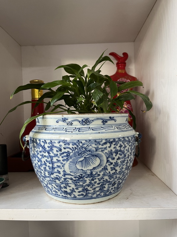 古玩陶瓷青花淡描纏枝花卉紋粥罐拍賣,當(dāng)前價(jià)格788元