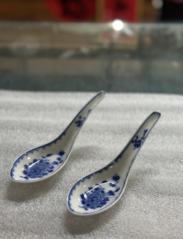 古玩陶瓷清光緒 青花花卉紋勺拍賣，當前價格3288元