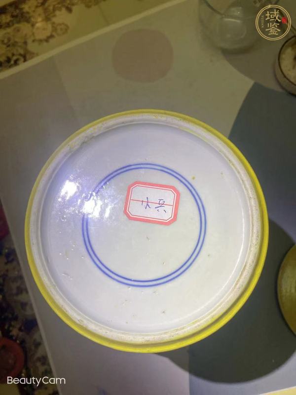 古玩陶瓷黃釉將軍罐真品鑒賞圖