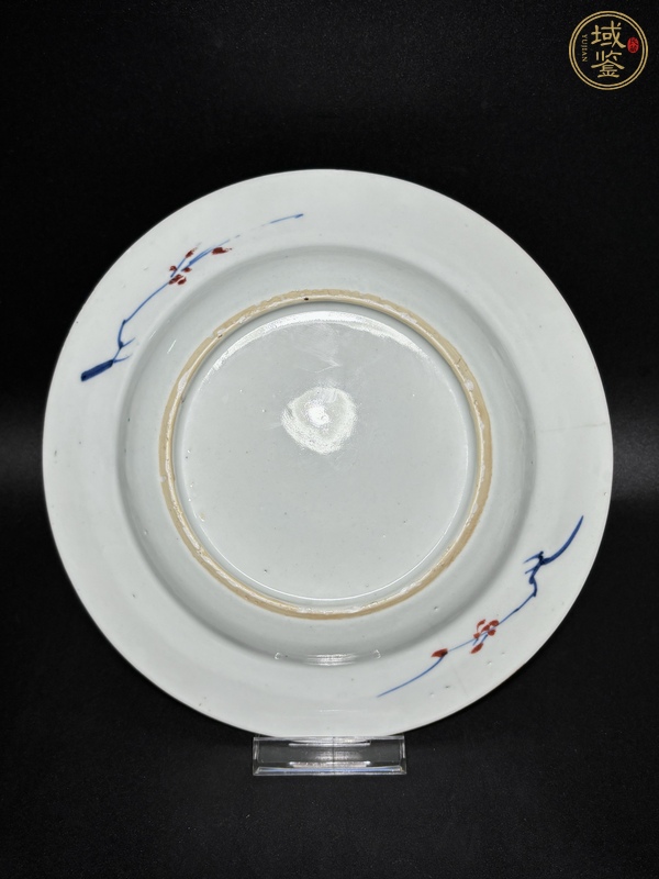 古玩陶瓷青花五彩花鳥(niǎo)紋盤真品鑒賞圖