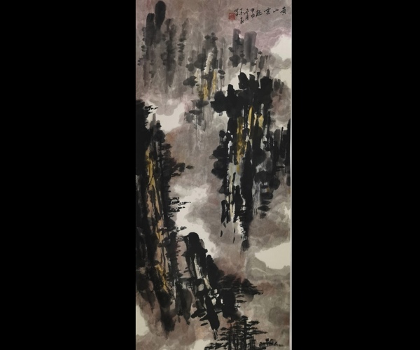 古玩轉賣北京京都書畫院副院長一級美術師墨豪（魏學勤）山水拍賣，當前價格3000元