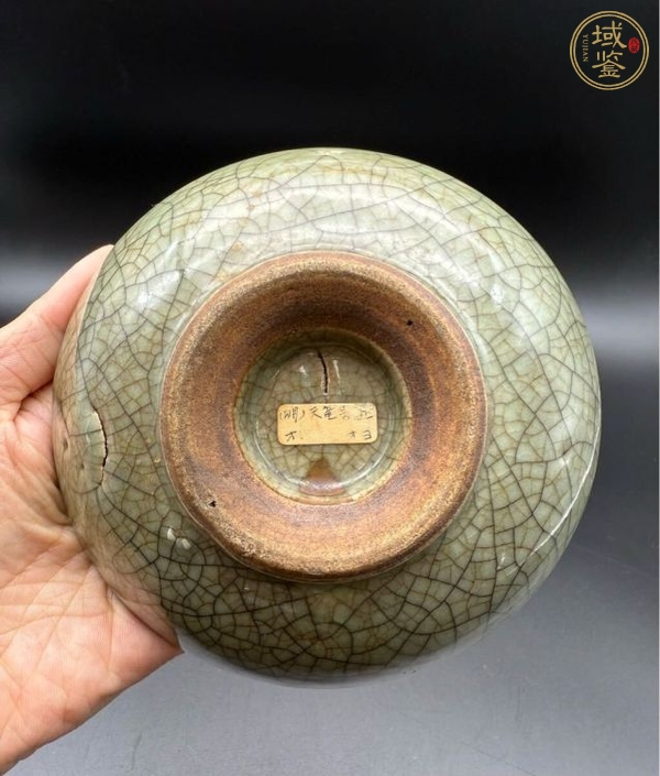古玩陶瓷綠哥釉洗真品鑒賞圖