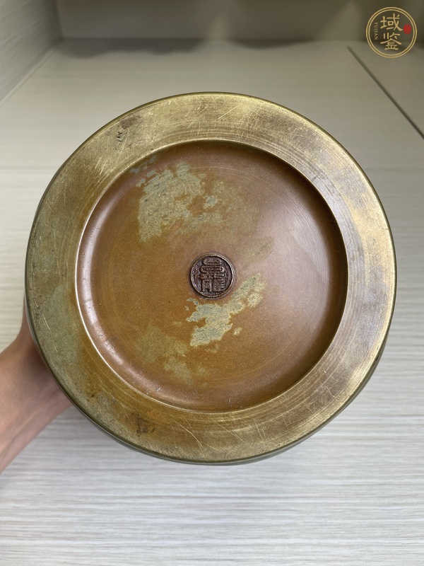 古玩銅器清中晚期 極品八開窗獸耳宣德銅爐真品鑒賞圖