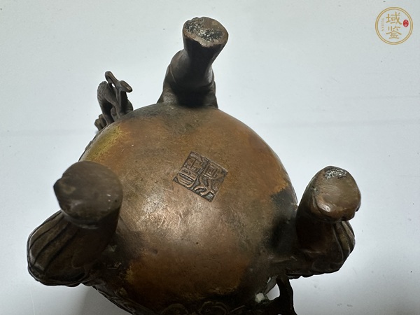 古玩銅器獸耳薰?fàn)t真品鑒賞圖
