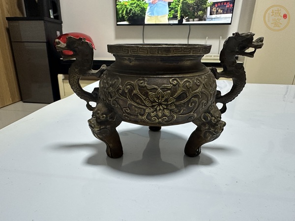 古玩銅器獸耳薰?fàn)t真品鑒賞圖
