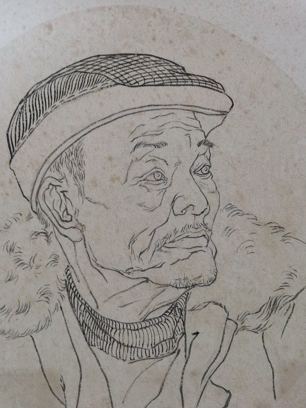 古玩字畫湖北博士畫家卞文學(xué)人物拍賣，當(dāng)前價(jià)格499元