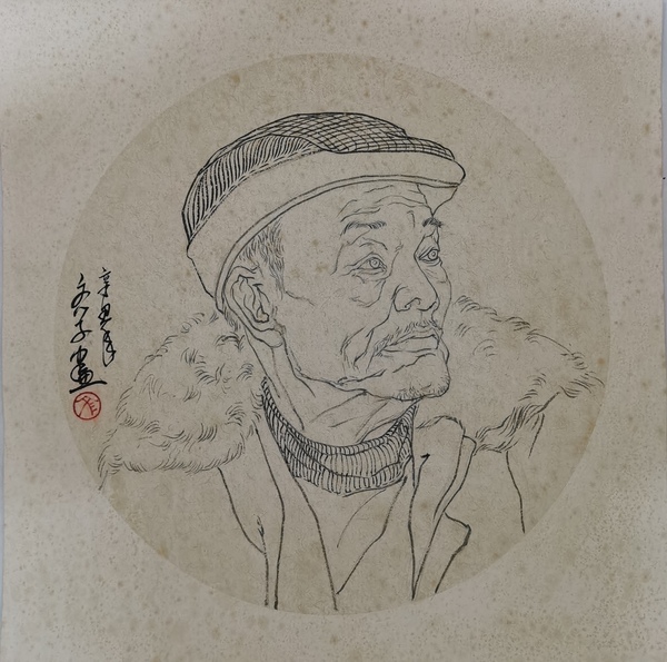 古玩字畫湖北博士畫家卞文學(xué)人物拍賣,當(dāng)前價(jià)格499元