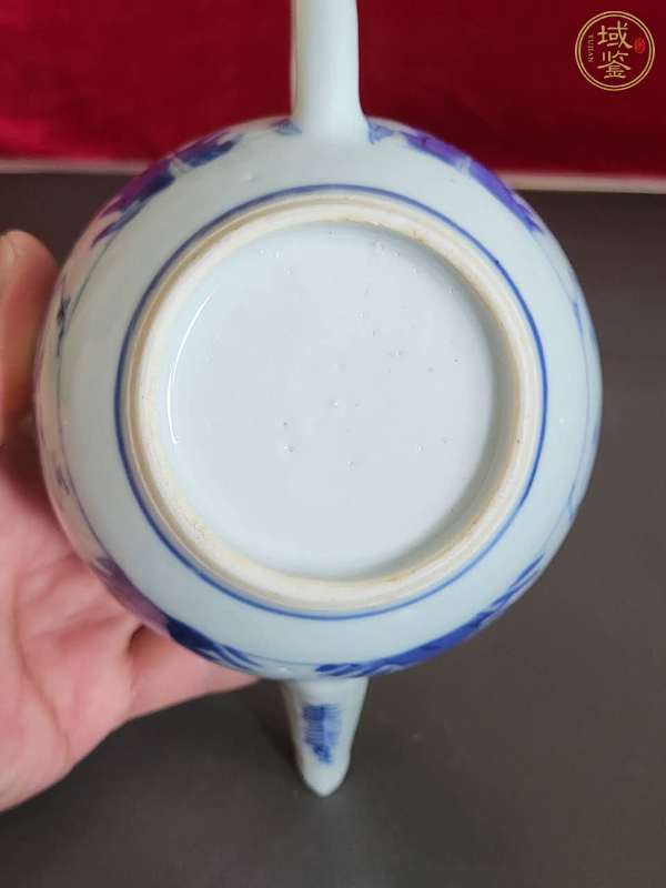 古玩陶瓷清早期 青花官上加官紋壺真品鑒賞圖
