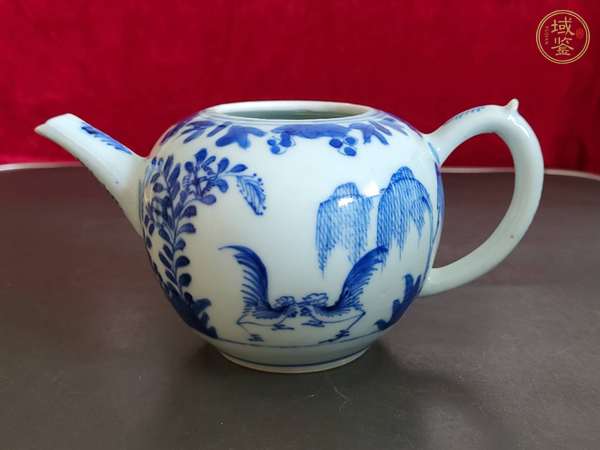 古玩陶瓷清早期 青花官上加官紋壺真品鑒賞圖