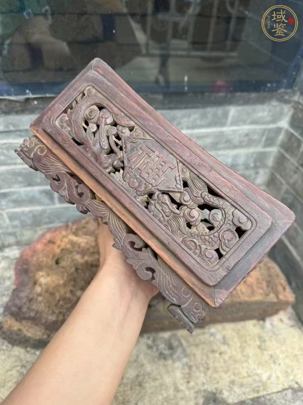 古玩雜項木枕真品鑒賞圖