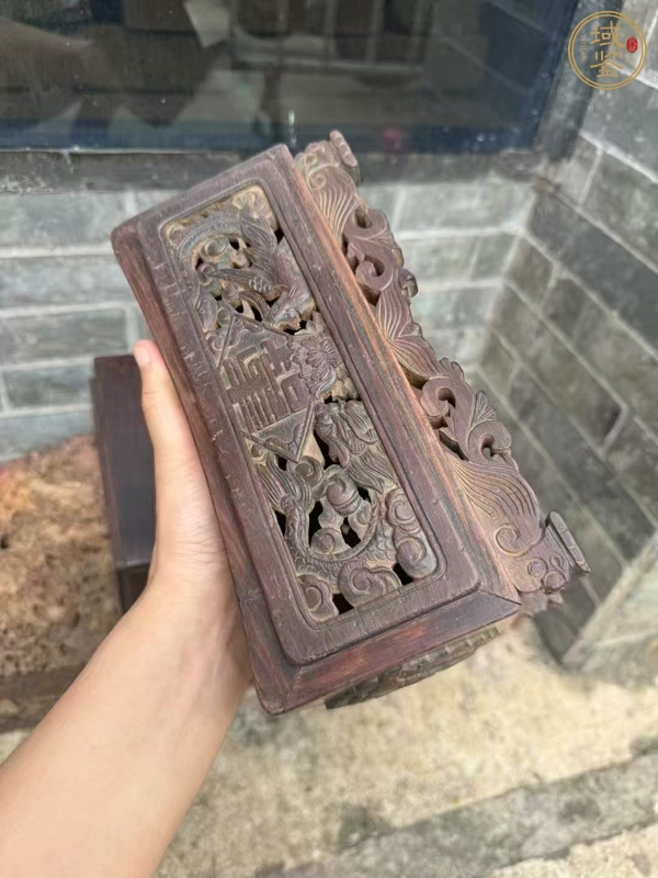 古玩雜項木枕真品鑒賞圖