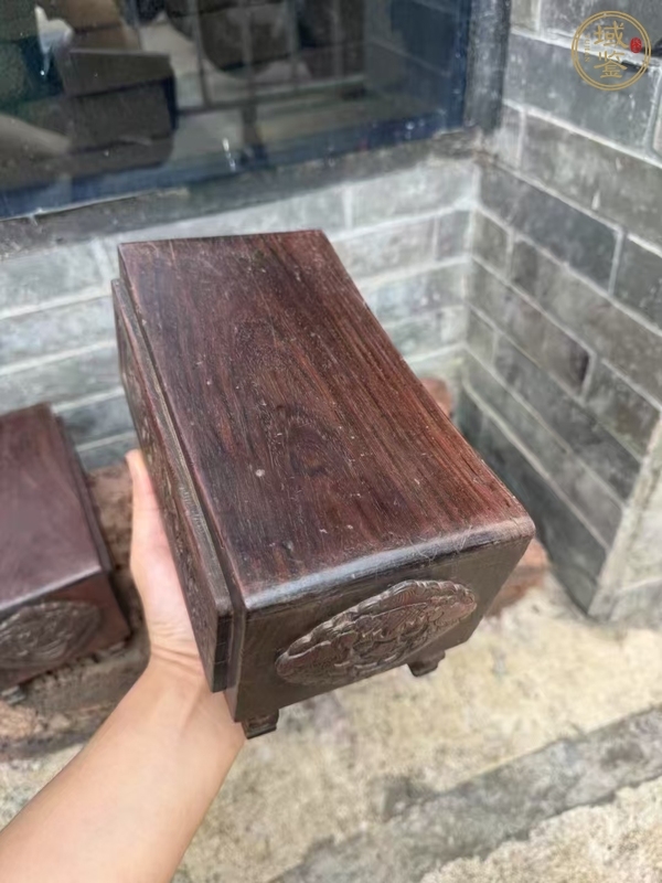 古玩雜項木枕真品鑒賞圖