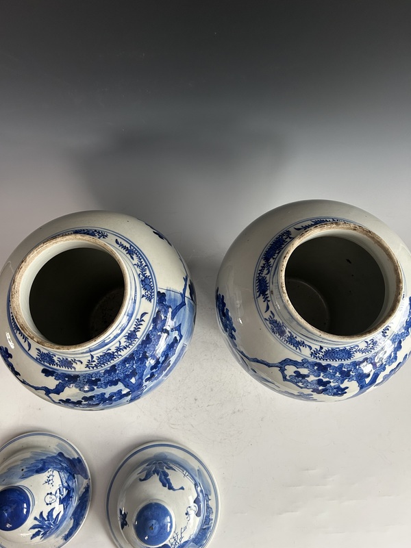 古玩陶瓷清晚·青花人物將軍罐拍賣，當前價格65000元