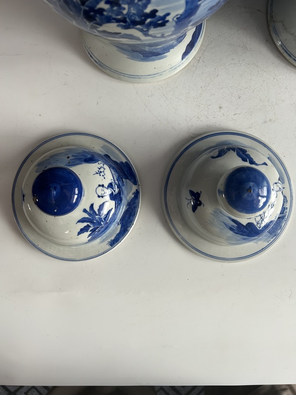 古玩陶瓷清晚·青花人物將軍罐拍賣，當前價格65000元