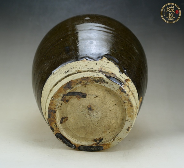 古玩陶瓷耀州窯茶葉末釉蓋罐真品鑒賞圖