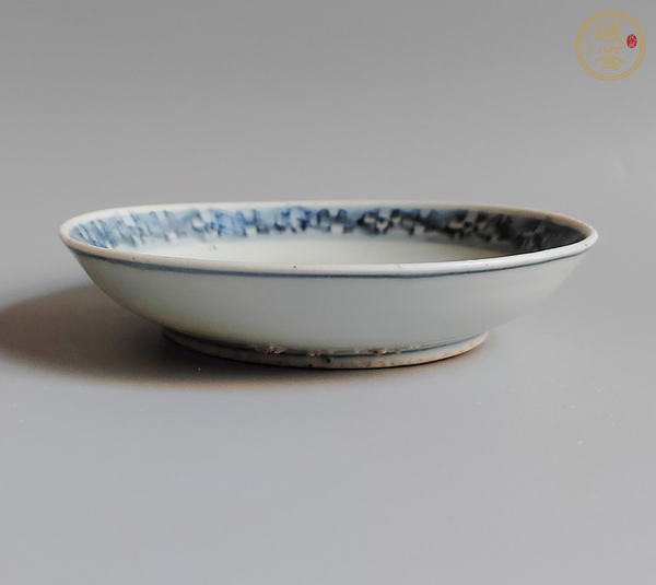 古玩陶瓷青花螭龍紋盤真品鑒賞圖