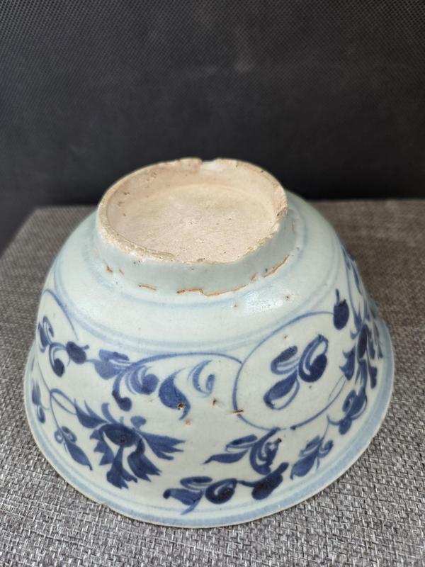 古玩陶瓷眀永樂花卉紋青花碗拍賣，當(dāng)前價格3999元