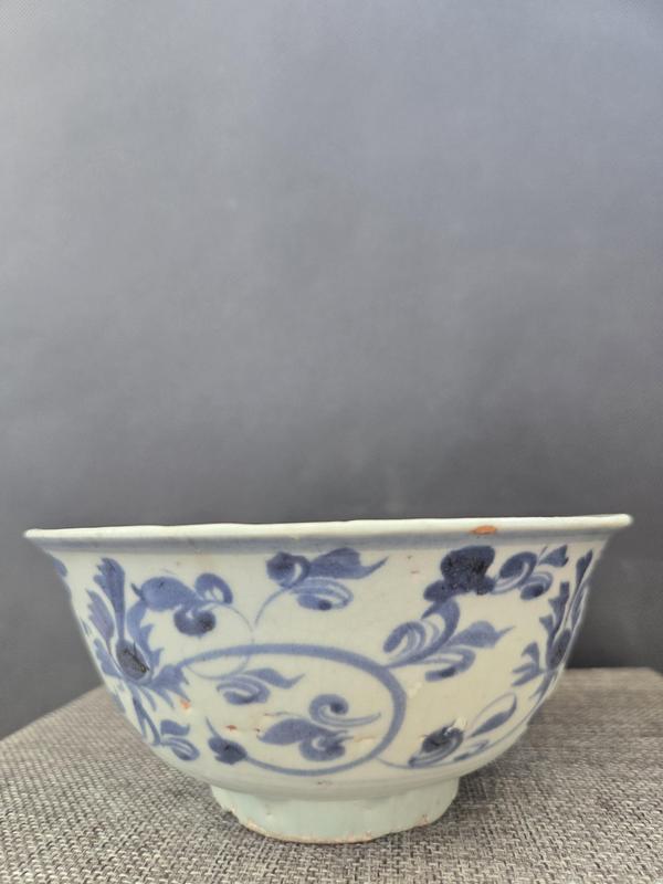 古玩陶瓷眀永樂花卉紋青花碗拍賣,當(dāng)前價格3999元