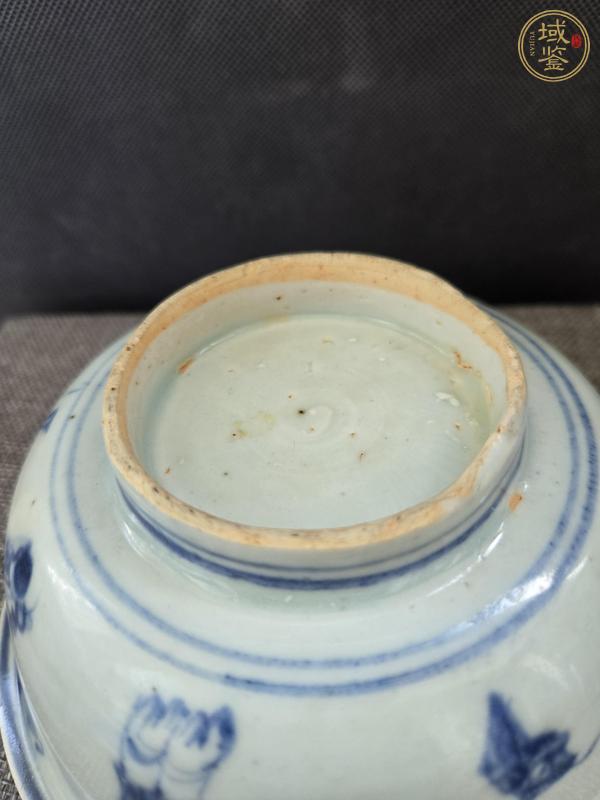 古玩陶瓷人物紋青花碗真品鑒賞圖