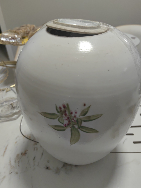 古玩陶瓷粉彩花鳥紋蓋罐拍賣，當前價格1000元