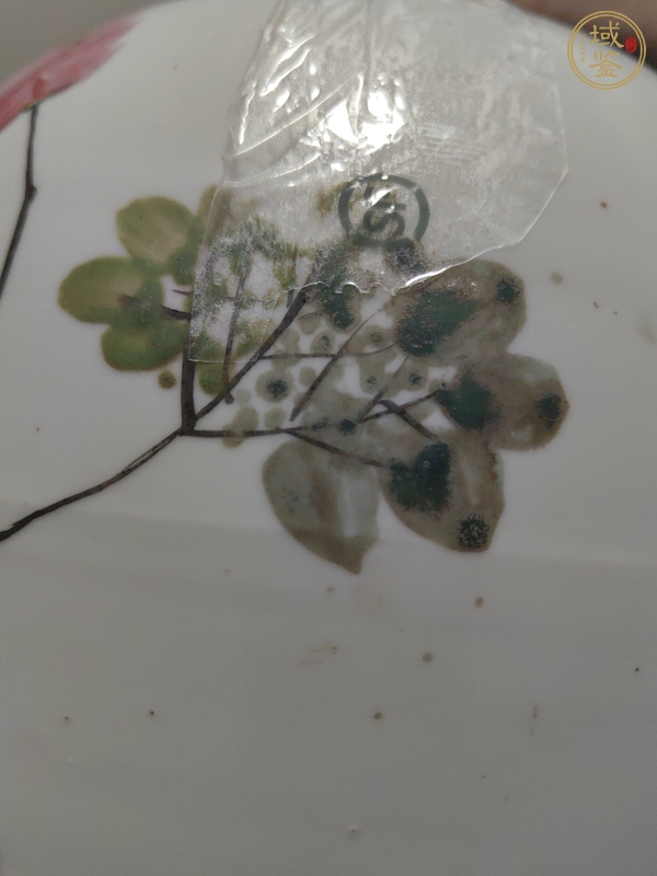 古玩陶瓷粉彩花鳥紋蓋罐真品鑒賞圖