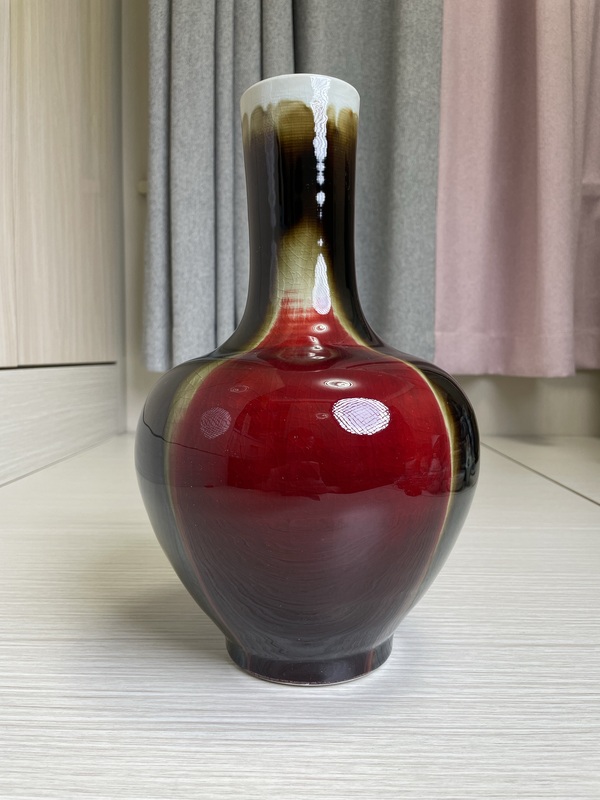 古玩陶瓷創(chuàng)匯官窯真品 三陽開泰大賞瓶拍賣，當(dāng)前價(jià)格450元