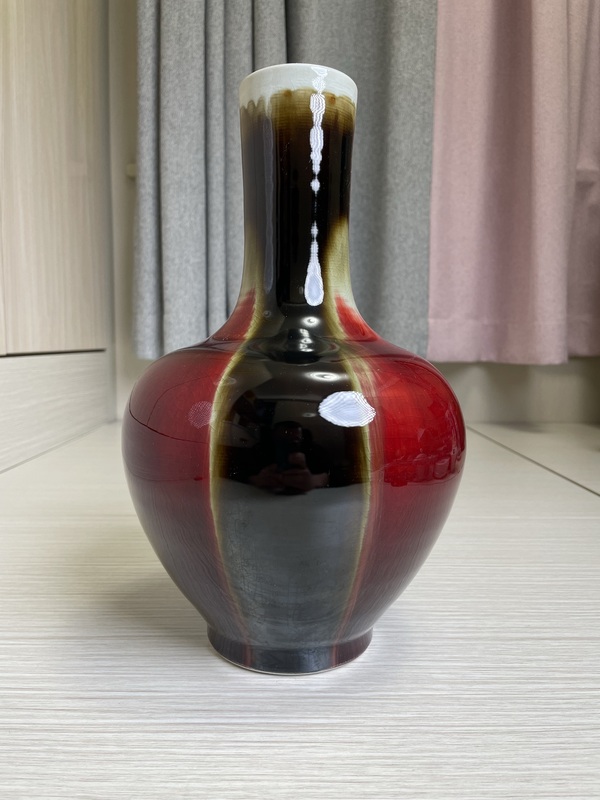 古玩陶瓷創(chuàng)匯官窯真品 三陽開泰大賞瓶拍賣，當(dāng)前價(jià)格450元