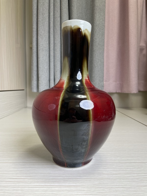 古玩陶瓷創(chuàng)匯官窯真品 三陽開泰大賞瓶拍賣，當(dāng)前價(jià)格450元