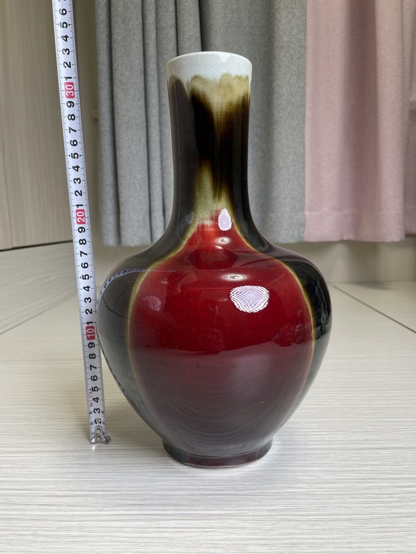 古玩陶瓷創(chuàng)匯官窯真品 三陽開泰大賞瓶拍賣,當(dāng)前價(jià)格450元