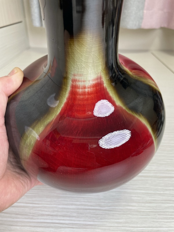 古玩陶瓷創(chuàng)匯官窯真品 三陽開泰大賞瓶拍賣，當(dāng)前價(jià)格450元