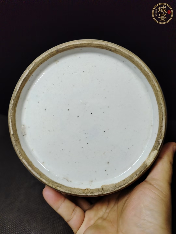 古玩陶瓷牡丹紋青花罐真品鑒賞圖